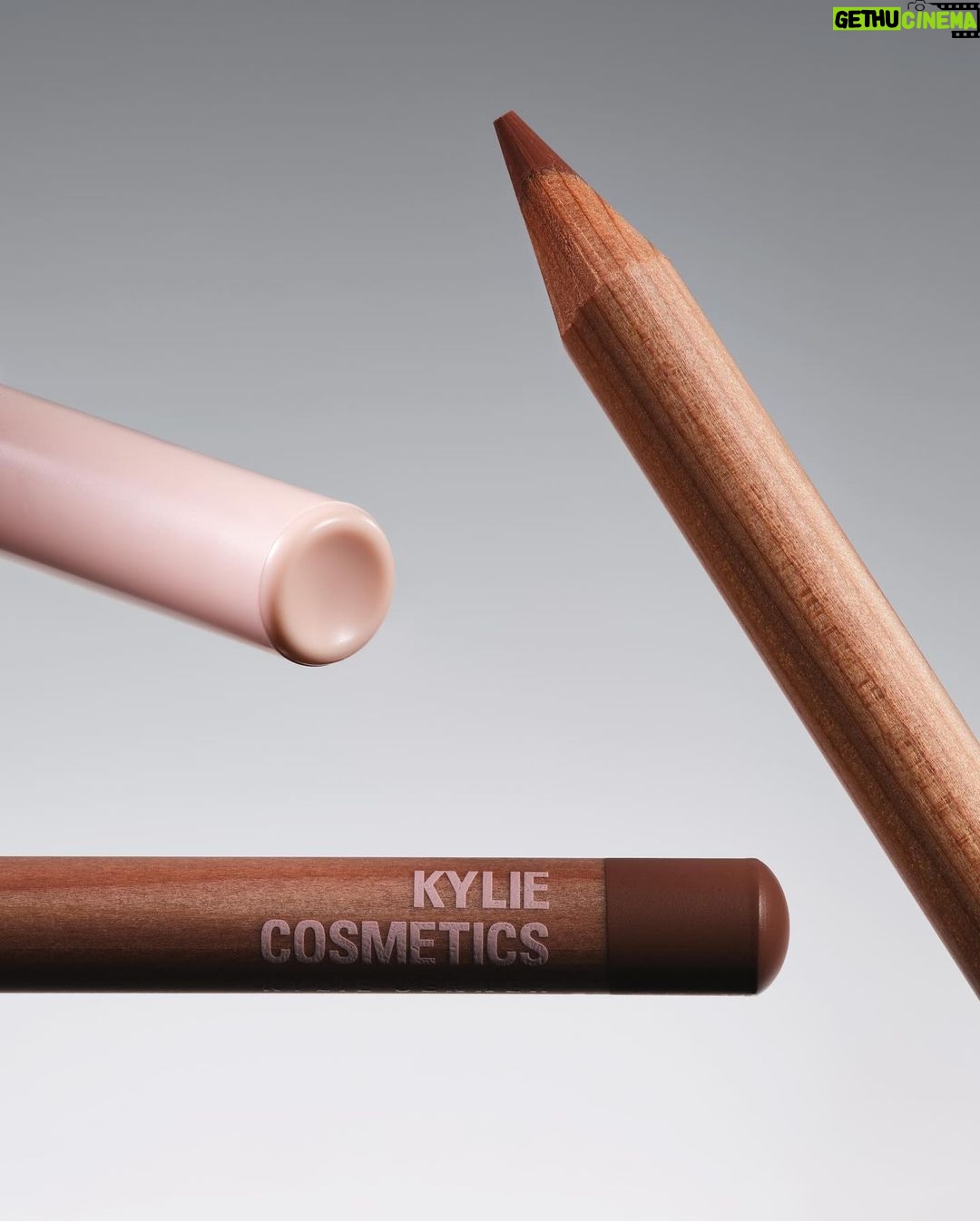Kylie Jenner Instagram - my PRECISION POUT lip liner just dropped in 10 brand new shades on kyliecosmetics.com 🖤 @kyliecosmetics