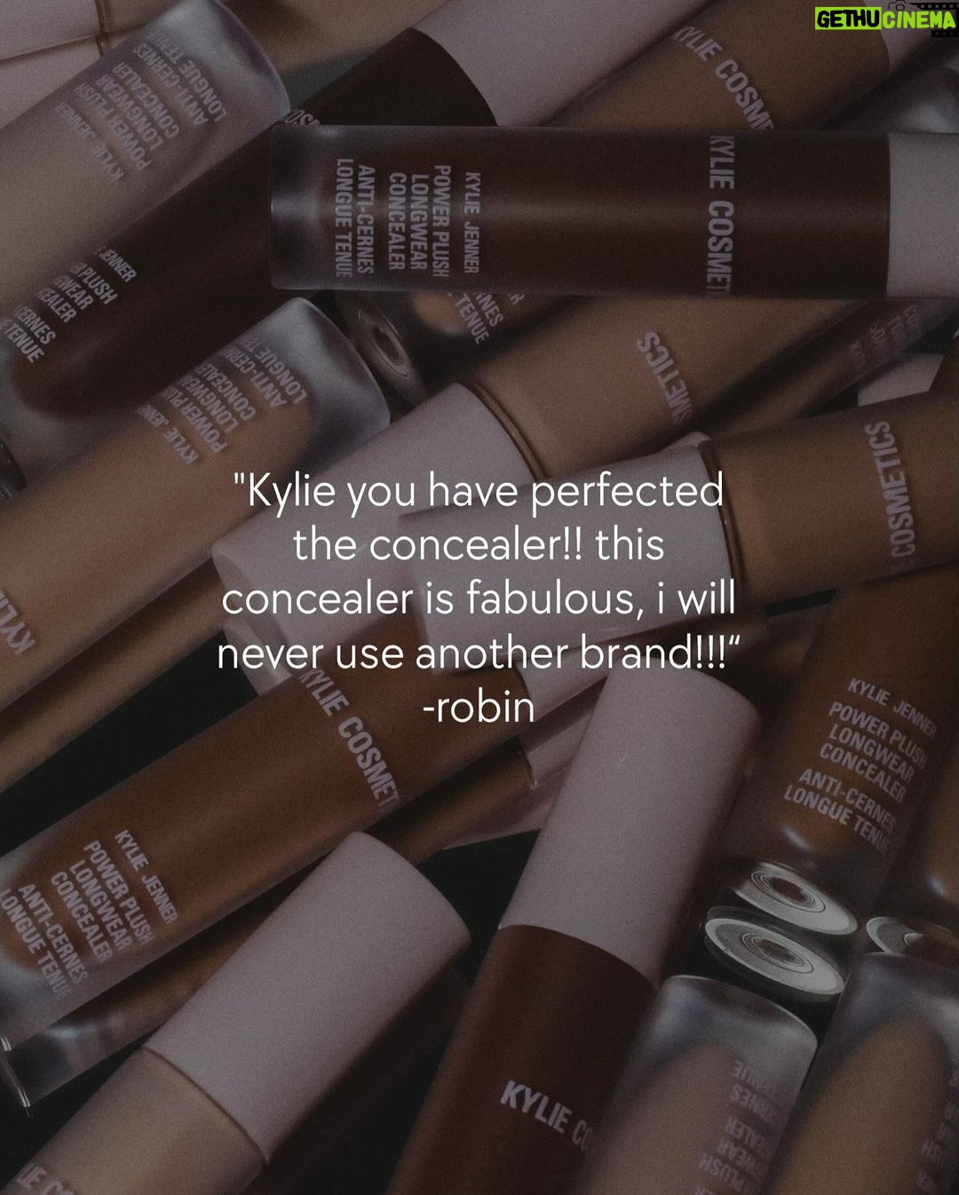 Kylie Jenner Instagram - we saved the best for last! it’s buy one get one free on my Power Plush Concealer for the final day of my holiday surprises! stock up in time for the new year 😍 kyliecosmetics.com @kyliecosmetics