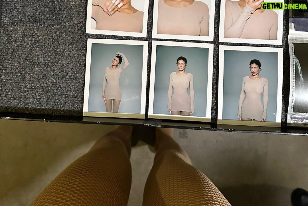Kylie Jenner Instagram - behind the scenes shooting my brand new POWER PLUSH LONGWEAR CONCEALER 🫶🏻 your new best friend launches September 27th ahhhh! KylieCosmetics.com @kyliecosmetics