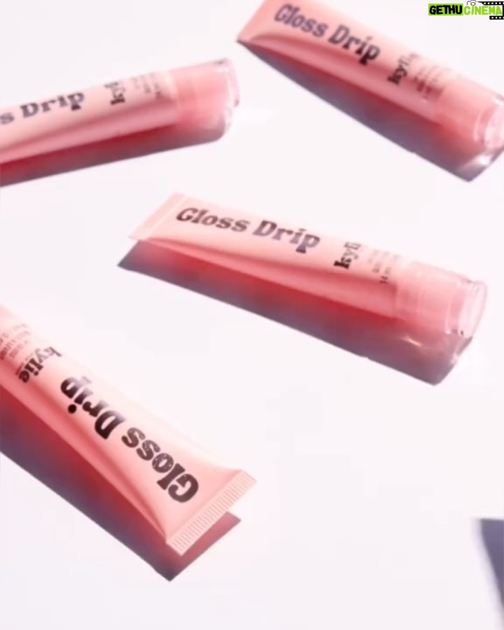 Kylie Jenner Instagram - 3 yummy new shades of my award-winning gloss drip just dropped on kyliecosmetics.com 💦😋 @kyliecosmetics