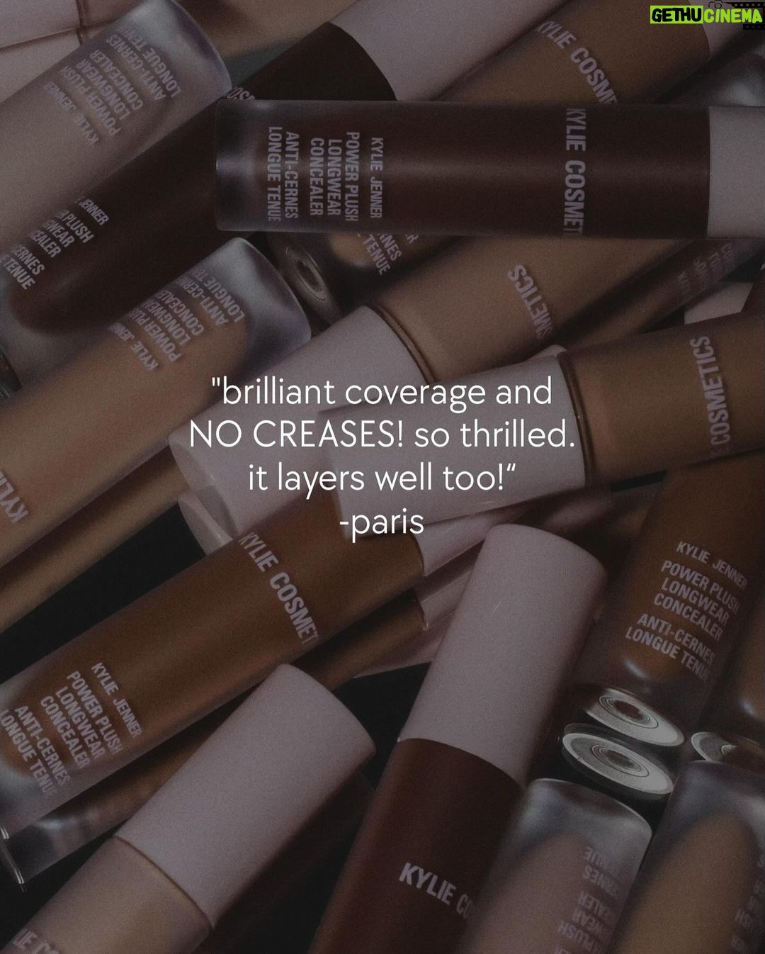 Kylie Jenner Instagram - we saved the best for last! it’s buy one get one free on my Power Plush Concealer for the final day of my holiday surprises! stock up in time for the new year 😍 kyliecosmetics.com @kyliecosmetics
