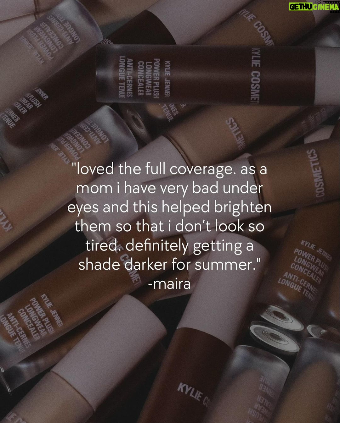 Kylie Jenner Instagram - we saved the best for last! it’s buy one get one free on my Power Plush Concealer for the final day of my holiday surprises! stock up in time for the new year 😍 kyliecosmetics.com @kyliecosmetics