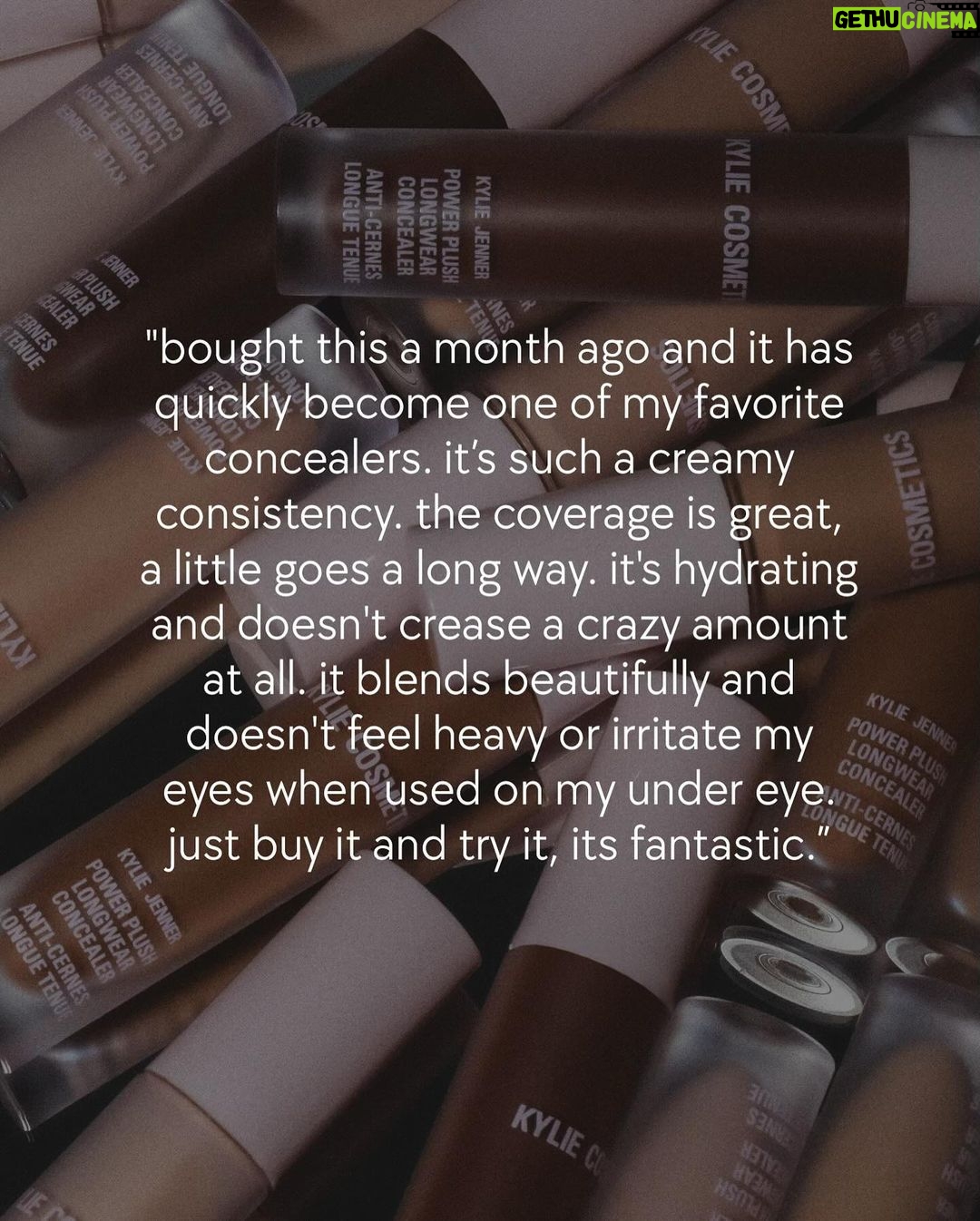 Kylie Jenner Instagram - we saved the best for last! it’s buy one get one free on my Power Plush Concealer for the final day of my holiday surprises! stock up in time for the new year 😍 kyliecosmetics.com @kyliecosmetics