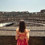 Lévanah Solomon Instagram - Il Colosseo 🌺🤎🇮🇹 *Colorimétrie retouchée #picoftheday #pictureoftheday #photography #photooftheday #travel #sky #italy #rome #beige #pink #tan #aesthetic #mood #vibes #summer #colors #color #light #white #ootd #outfit #colosseum #colosseo #ruins #smile Colosseo - Roma