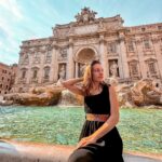 Lévanah Solomon Instagram - Roma dump ☀️🌺🦋🌿 Ta photo préférée ? *Photos retouchées _______ #picoftheday #pictureoftheday #photography #photooftheday #travel #sky #italy #rome #beige #blue #tan #aesthetic #mood #vibes #summer #colors #color #light #white #ootd #outfit #vacation #holiday #girl #neutral #pink Rome, Italy