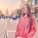 Lévanah Solomon Instagram - ✨I’m a DisneyGirl 💕 📸 @karinesolomon ___________ #disneylandparis #disney #travel #france #frenchgirl #disneyprincess #pink #white #yellow #neutral #castle #picoftheday #pictureoftheday #photography #photooftheday #sky #pastel #color #colorful Disneyland Paris
