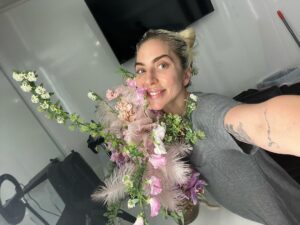 Lady Gaga Instagram - Thank you so much to the Academy for nominating my song “Hold My Hand” for an Oscar this year! Writing this song for the film Top Gun: Maverick was a deep and powerful experience that I will never forget. So grateful for the magic of music and cinema.  Love you my co-writer @bloodpop I’m on set filming now big love to little monsters! 🃏