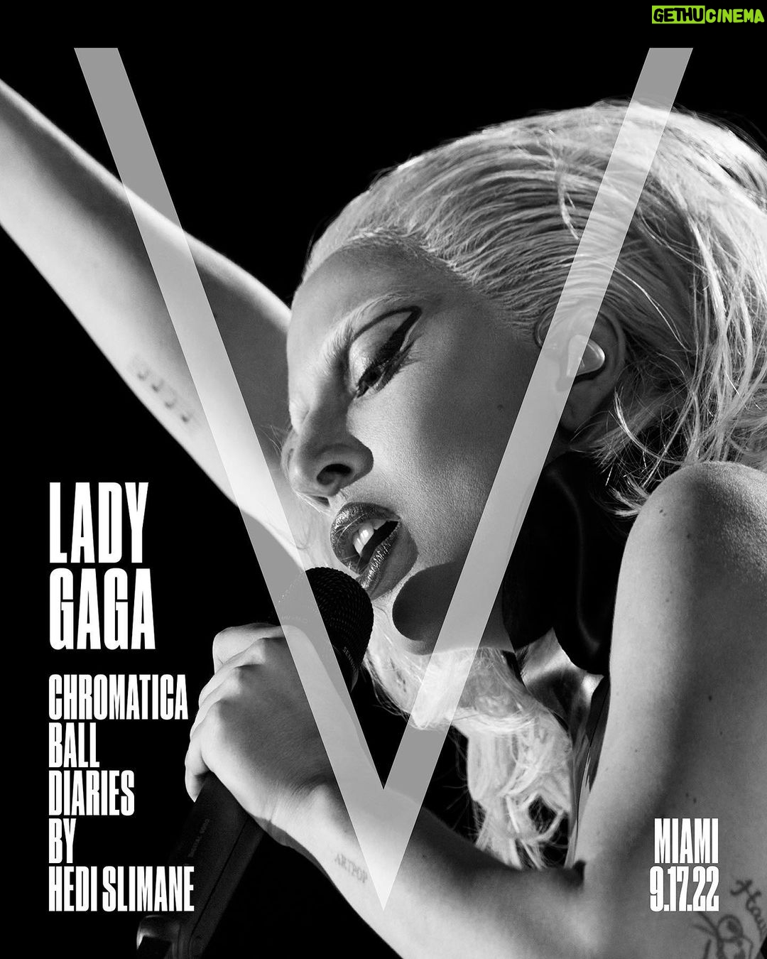 Lady Gaga Instagram - V MAGAZINE: CHROMATICA BALL DIARIES BY HEDI SLIMANE COVER 3 Photography: @hedislimane V Editor-in-Chief: #StephenGan Chromatica Ball Fashion Direction: @nicolaformichetti @tomeerebout @sandraamador.xx Styling: @nicolaformichetti @hunterclem_ Interview: @mathiasrosenzweig Makeup: @sarahtannomakeup using @hauslabs Hair: @fredericaspiras Editor: @thekevinponce Special Thanks: @wanaynay @jenyrose
