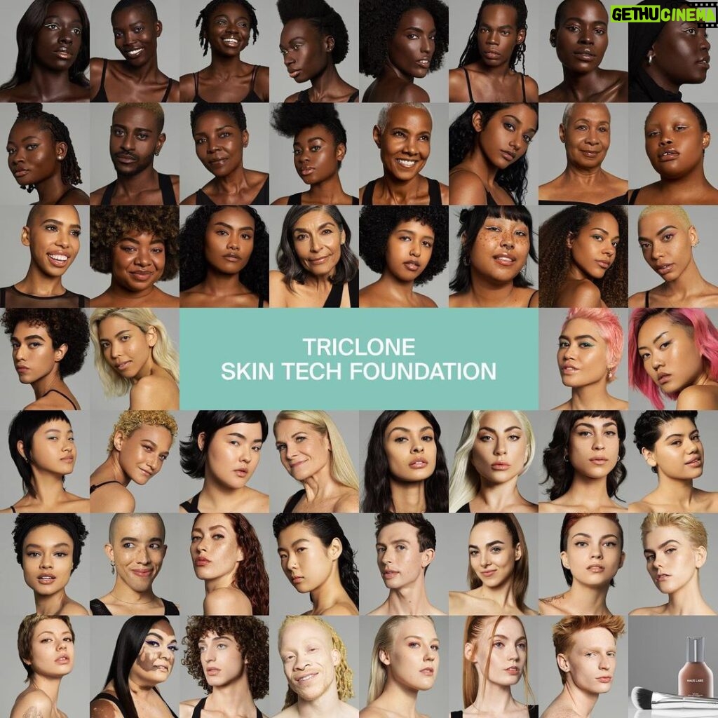 Lady Gaga Instagram - Our Triclone Skin Tech Foundation comes in 51 shades, in a longwear formula that's also clean and has 20+ skincare ingredients. Finally, a clean foundation for makeup lovers. Available now @hauslabs @sephora @sephoracanada