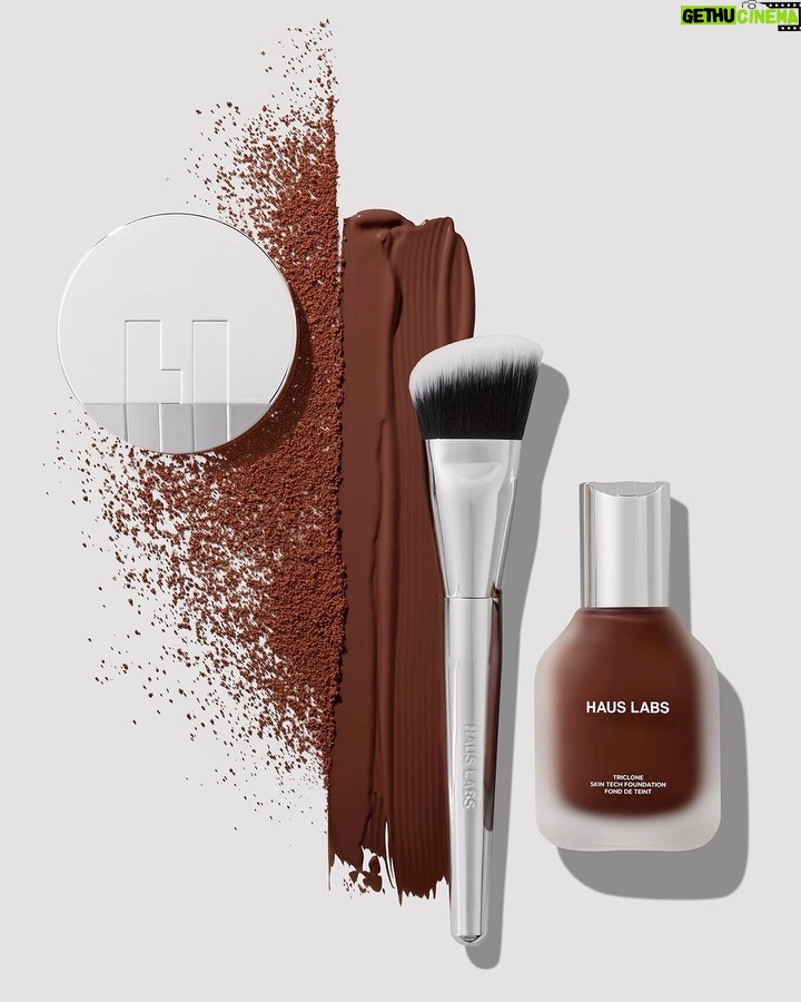 Lady Gaga Instagram - 51 Shades of Clean, Supercharged Artistry Foundation 5 Shades of Clean, Talc-Free Supercharged Loose Setting Powder 1 Luxe, Cruelty-Free Foundation Brush like you've never felt before Launching September 8 @sephora @hauslabs