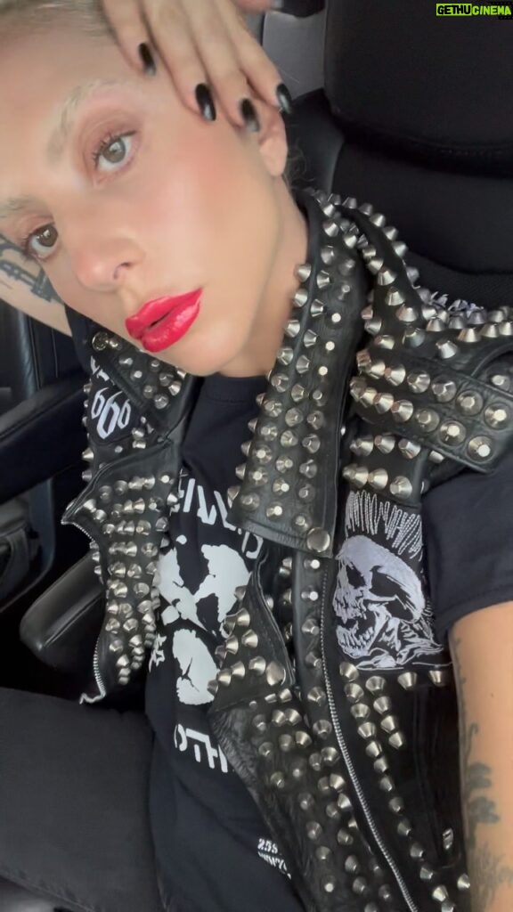Lady Gaga Instagram - When your friends send you leather instead of texting you