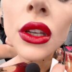Lady Gaga Instagram - 2 hrs BACKSTAGE AT CHROMATICA BALL Atomic Shake Lip Lacquer by @hauslabs out now @sephora and hauslabs.com! Vegan Patent Leather Lip ZERO TRANSFER 🫦 I HAVE THE RECEIPTS