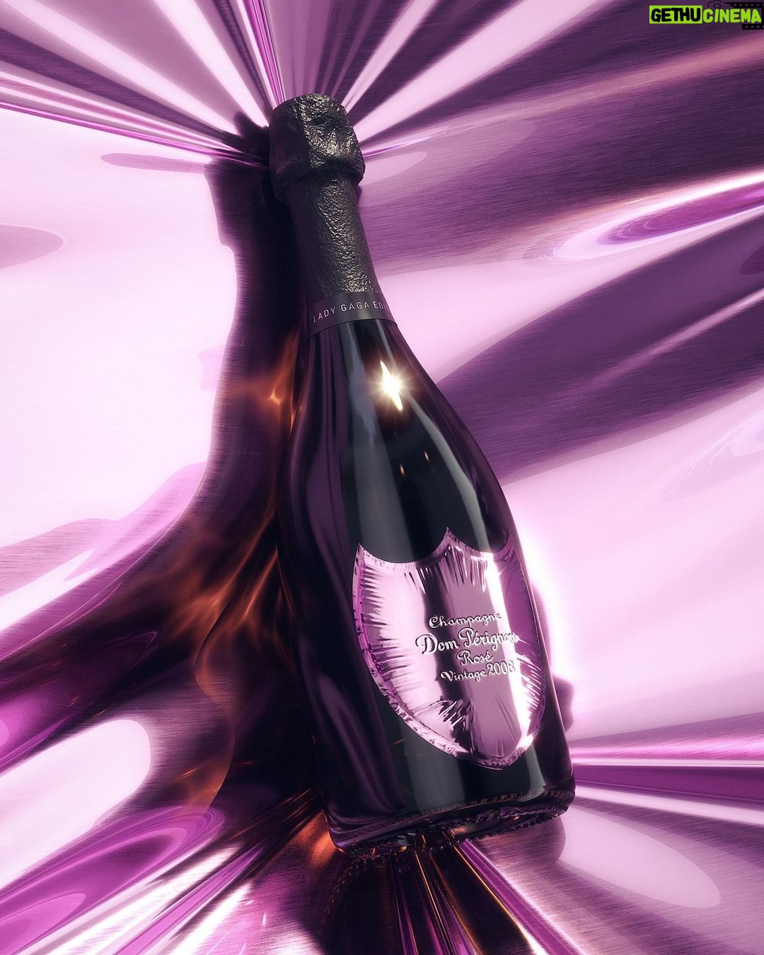 Lady Gaga Instagram - The latest limited edition bottle from my collaboration with @domperignonofficial will be available worldwide on October 1! 💗 #DomPérignon #DomPérignonxLadyGaga 🍾 Enjoy responsibly