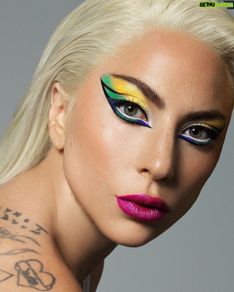 Lady Gaga Instagram - Supercharged clean artistry, powered by innovation. @hauslabs Photographer: @domenvandevelde MUA: @sarahtannomakeup Hair: @fredericaspiras Fashion: @nicolaformichetti
