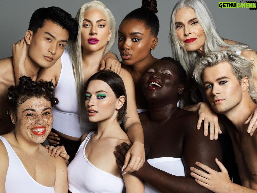 Lady Gaga Instagram - The future is beautiful 🌎 Supercharged clean artistry ONLY @sephora (US/CAN) and hauslabs.com (globally) June 9th   Photographer: @domenvandevelde MUA: @sarahtannomakeup @missphuongtran @rokaelbeauty Hair: @fredericaspiras @marciahamilton @florido  Fashion: @nicolaformichetti Nails: @kimmiekyees The Studio by Klarna x Haus Labs