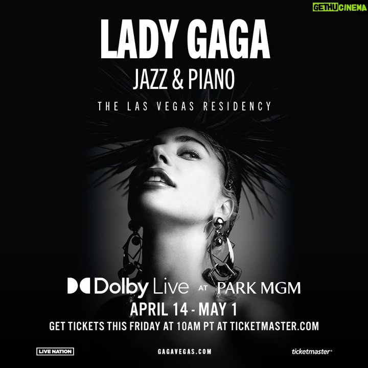 Lady Gaga Instagram - Lady Gaga Jazz & Piano 🎺🎼 Returning to Las Vegas this Spring at @ParkMGM’s Dolby Live! Sign up to receive the Little Monsters pre-sale code at gagavegas.com for early ticket access tomorrow ✨ Tickets go on sale to the public Friday at 10am PT 🤍