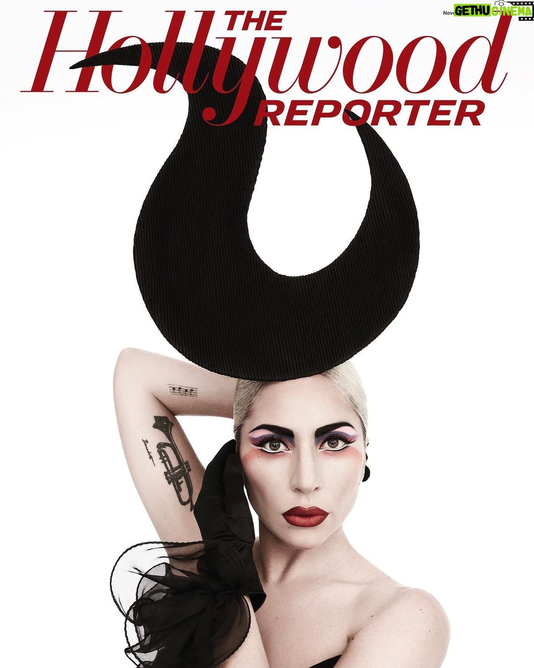 Lady Gaga Instagram - @HollywoodReporter November 2021 Photography by @abdmstudio Styling by @sandraamador.xx @tomeerebout Hair by @fredericaspiras Makeup by @sarahtannomakeup Set Design by @winstonstudios