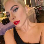 Lady Gaga Instagram – Backstage last night at Jazz & Piano, wearing the @hauslabs Love For Sale Shadow Palette 🥰🎺🎶 @gagavegas