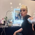 Lady Gaga Instagram – During rehearsal🖤🖤🖤💄💄💄🎺