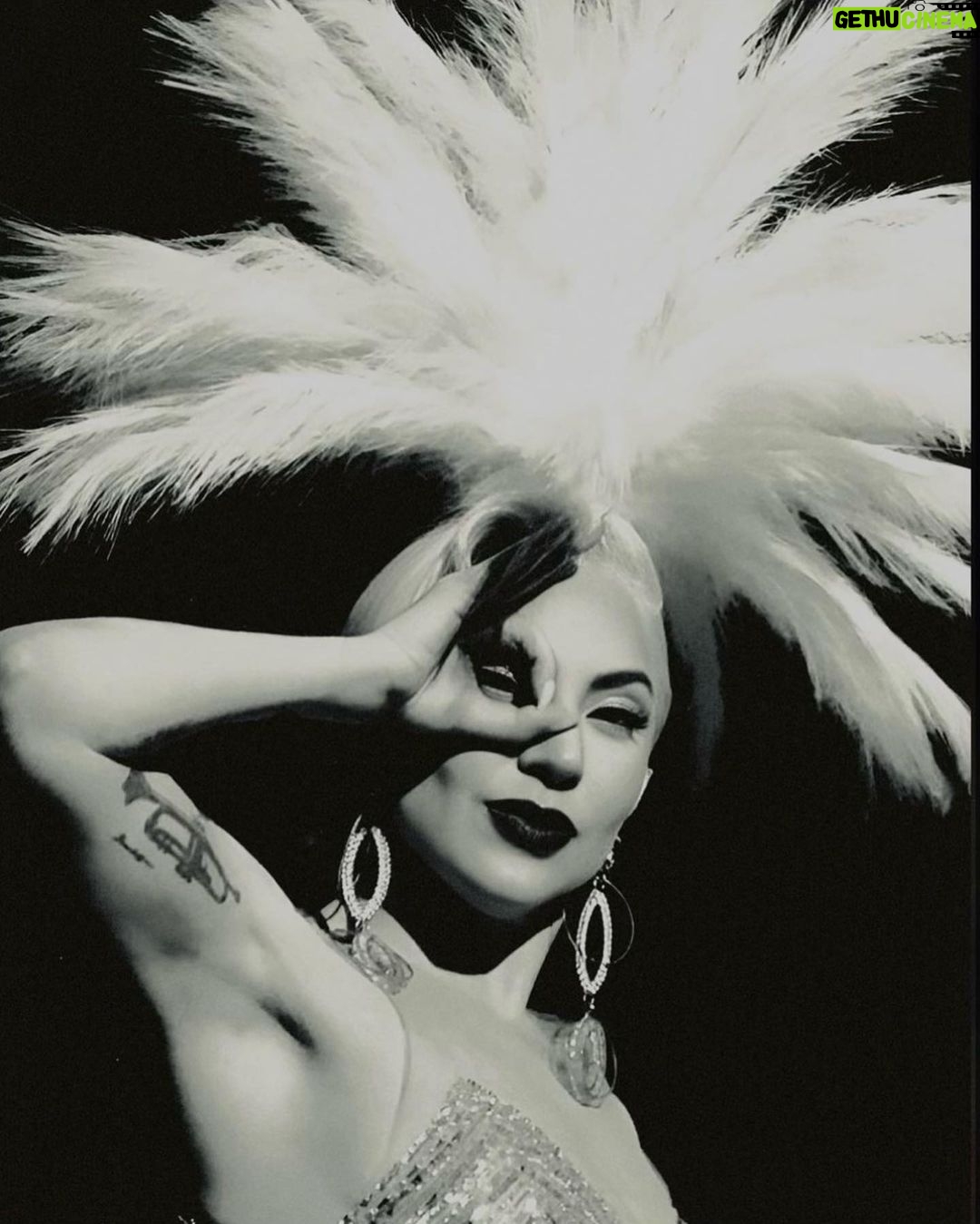 Lady Gaga Instagram - Tuxedo is my underwear🎺