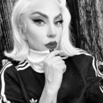 Lady Gaga Instagram - Tuxedo is my underwear🎺