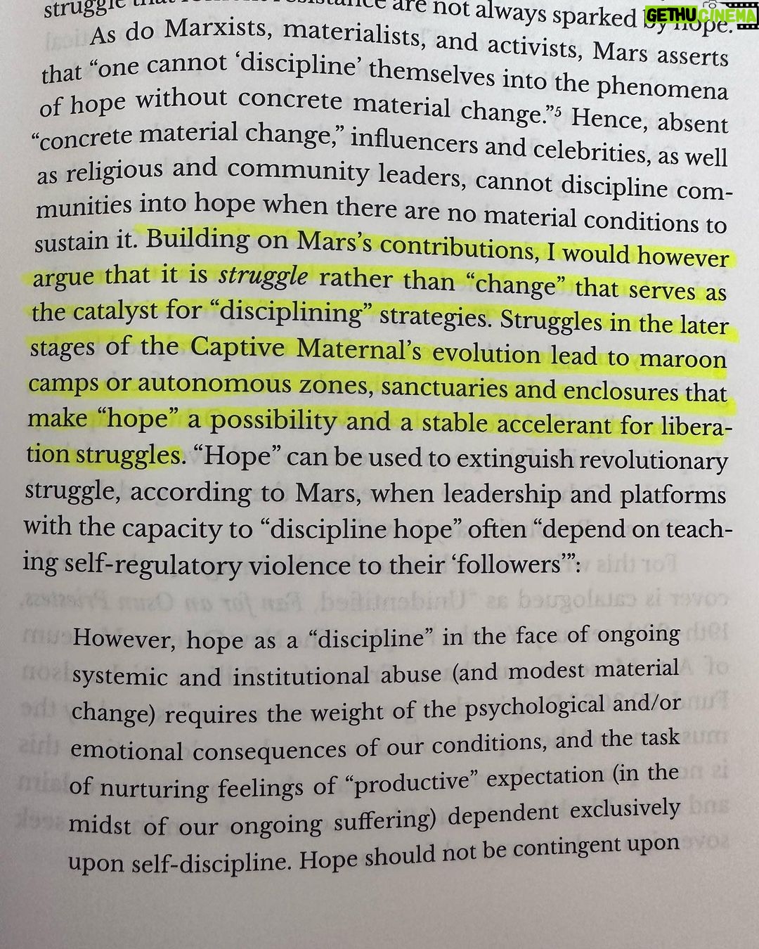 Lady Gaga Instagram - All words can be found in “In Pursuit of Revolutionary Love” by Joy James. Image 1: Words from Joy James’ book “In Pursuit of Revolutionary Love,” in an excerpt that is “building on the contributions” of Ominira Mars. Image 2: Words from the same book’s Afterforward by Mumia Abu-Jamal on Joy James "concept of Captive Maternal." Image 3: Words from the book’s Foreward by Da’Shaun L. Harrison. @dashaunlh Image 4: Photo of the book "In Pursuit of Revolutionary Love" by Joy James.