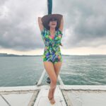 Lakshmi Manchu Instagram – Let the sea do the talking here🌊 
#waterbaby