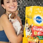 Larissa Manoela Instagram - Quem aí vai aderir a essa misturinha secreta de energia? Pode confiar que seu cachorro vai amar a ração seca misturada com sachê úmido PEDIGREE®️. Além de muito saborosa e nutritiva, ajuda a manter seu pet hidratado. A Minnie adora 💛 Seu cão já provou? 🐶