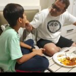 Lataa Saberwal Instagram - Happy father's day to adorable father @sethsanjeev #sanjeevseth #lataasaberwal #khaudostsanjeevseth #mommyaarav