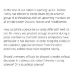 Latonya Williams Instagram - As the rest of our nation is opening up, Dr. Bonnie Henry has chosen to clamp down on yet another group of professionals with an upcoming mandate on all private sector Doctors, Nurses and Practitioners. How could the science be so vastly different? Well, it’s not. Dr. Henry was prudent enough to admit during a press conference that both science and politics have attributed to her decision. In order to tip the scales in the complete opposite direction from the other provinces, politics must have weighed heavily. Should unelected officials be allowed to make political decisions in a democratic nation? Are we trusting science? Or is it political science? The only way to prove that we truly are trusting science would be to now trust the ubiquitous amount of science and expert opinion that has emerged revealing that the mandates do nothing to protect us. If we don’t, we prove this was never about safety, but perceived safety. In stripping citizens of their rights in the name of perceived safety, we are no better than our forefathers who forced Indigenous people into residential schools, segregated Black people from society and locked up Japanese people in internment camps. All carefully orchestrated by our government under the guise of perceived safety. We all recently pledged to never again allow such brutal injustices to befall our nation. We are failing our first test.