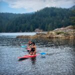 Latonya Williams Instagram - Every new moment will always be completely different and cannot be recreated✨ (but if they could I’ll take more of this one please🙏🏾) #privateisland #sisters #pineconegoespaddleboarding #paddleboarding #bc #alexandraisland #family #boatlife Alexandra Island (ö i Kanada, British Columbia)