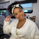 Latonya Williams Instagram - That time when I fell asleep in the hair chair and woke up like this 😆 Hair @_miss.alicia MU @kfrankmakeup #Behindthescenes #treena #actress #merryliddlechristmasbaby #vancouveractor #actorlife #christmas #blackgirl #blackactress #curlyhair #curlyhairinspo #makeupinspo #womeninfilm #bts #tv #lifetimemovies #lifetime #hollywoodnorth
