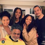 Latonya Williams Instagram - Recording a song with my sisters @kellyrowland and @breshawebb is one of my favourite memories from filming #merryliddlechristmaswedding I was a little nervous at first, but they hyped me right up! And then Byron and Chin had the great idea of having me record cuddled up on the couch✨ There was so much love and support on this set I just know you’re going to feel it- five more days!! #itsawonderfullifetime #bts . . . #kellyrowland #breshawebb #christmas #christmassong #lifetimemovies #lifetimetv #onset #actorlife #blackactress #singer #vancouver #la #actorlife