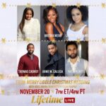 Latonya Williams Instagram - We’re going live! Watch me and the cast of #MerryLiddleChristmasWedding including @KellyRowland @Thomas.Cadrot @jaimecallica @BreshaWebb and @steelafro during #ItsAWonderfulLifetime: Live! November 20th at 7pm ET/4pm PT. 👏🎁✨ Click this link to register for free. https://www.lifetimelive.com/experiences/