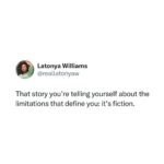 Latonya Williams Instagram - Y’all aren’t going to believe this 😳 I used to be afraid of social media. I was even envious of my fellow industry folks who made posting look so… effortless. Rather than acknowledging it however, I told myself that social media just, “wasn’t my thing”, or, “I didn’t have the time”. I even got on my high horse and told myself that I don’t share because I was, “living in the moment”. (Which was true at times, don’t get me wrong.) What I didn’t realize was that, if I was being honest, behind all those excuses, was fear: fear of judgement, fear of rejection fear of saying the wrong thing… I was afraid to express myself and I had been telling myself the story that I didn’t know how. I mean, I had no problem playing a character on TV, I’m hilarious when I’m with my friends and family😆, but when it came to publicly expressing my real self…😬 In order to finally let this story go, I had to examine its source. I’m sharing this because I know I’m not alone. The way of society and the education system is not exactly suited for kids to learn how to confidently speak and express themselves, in fact it’s just the opposite. We’re told to sit down and shut-up and face public humiliation if we step out of line… ➡️ The self-deprecating thoughts we have of ourselves then, become the limiting stories we tell ourselves for a lifetime. Now, I’m happy to say I’m writing a new story – and this new story has limitless possibilities. **If you want to know what tools I’m using to re-write the unconscious thoughts that I didn’t even realize where dictating the course of my life, DM me REWRITE ***If you’ve reached out regarding one of my previous posts, please know we are hustling to get to you ❤️❤️❤️ and feel free to message again! #selfperfected #changeyourself #changetheworld #breakthematrix #reprogramyourmind #awakenyourpotential #unplugfromthematrix #mindsetrevolution #shiftyourperspective #freeyourmind #empowerchange #newmindset #liberateyourmind #transformyourworld #riseabovelimitations #mindsetmastery