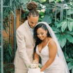 Latonya Williams Instagram - Mr & Mrs Smith✨ Its been a month and it feels like we’ve known each other for a lifetime but FUN FACT: We got married exactly nine months from the day we met. I mean, it takes nine months to create a life right? ☺️😉🥰 Hair @aliciastyleshair Make up @afterglowstudios Dress @lisasbridal Photos @onestylishwedding #relationshipgoalsunlocked #relationshipstatusupgrade #partnersinlife #buildingdreamstogether #bestrelationship #relationships #commitment #nobackdoors #lovethatlasts The Secret Garden at Ripples Winery