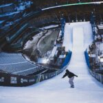 Laurie Blouin Instagram - Edmonton didn’t go as planned. Had some speed issues. Bruised my heel pretty good right before finals 🫠🤘🏻 At least the vibe kept me hyped! Thank you to everyone who came and cheered for us 🇨🇦🙏🏻! See you next year Edmonton!! #snowboarding #Edmonton #BigAir 🎥 @jf_houle @artificesports