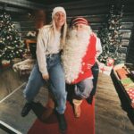 Laurie Blouin Instagram - Got to meet the man 🎅🏻 in the arctic circle 🥶 #SantaClausVillage #ArcticCircle #CrossedTheLine Santa Claus Village
