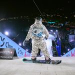 Laurie Blouin Instagram - What a night in Chur! Missed the podium by 1 spot. First comp in the books 📚 #Snowboarding #BigAir #Chur 📷 @fissnowboard & @shansweeneyy