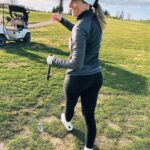 Laurie Blouin Instagram - Golf season is on ⛳️!! Another day, another golf ball that I'll never see again😂✌🏼 #GolfSeason #ItsOn