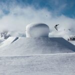 Laurie Blouin Instagram - Shroom shredding @thenines.cc 🍄 📷 @theo.acworth #Snowboarding #CransMontana #TheNines Crans Montana, Alpes, Switzerland