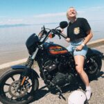 Laurie Blouin Instagram - New toy 😈🏍 #HarleyDavidson #Sportster1200 #Motorcycle Quai L'islet Sur Mer