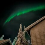 Laurie Blouin Instagram - Reindeers, snowboarding and northern lights 🙌🏻🤍 #Finland #Snowboarding #WinterWonderland Kitkajärvi, Kuusamo