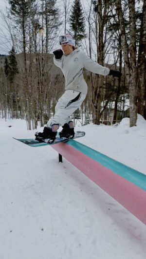 Laurie Blouin Instagram - Love the new PVC😍! More features coming soon if the rain can stop🙄#Snowboarding #Backyard #Home #DIY