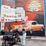 Laurie Blouin Instagram - Found a cute spot #Harley #Softail #Summer Les restos chez Dany - Bistro Route 66