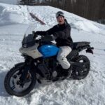 Laurie Blouin Instagram - Fun day shooting with @premontharley 🏍️🏂 #Snowboarding #HarleyDavidson 📸 @_jayperreault_