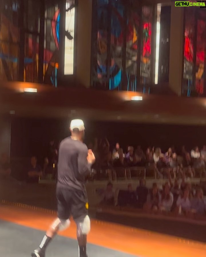 LeBron James Instagram - HUGE s/o Lourdes High School in Rochester, MN for this weekโs long hospitality, prayers, love and support. I am very thankful for it all. Special thanks to Coach Larson for not only opening up the weight room and gym every day no matter the time but simply because of your generosity & helpfulness! To the faculty, teachers, coaches, principle, students you guys absolute ROCK!!!! ๐๐พ๐ค๐ซก๐#GoEagles๐๐ P.S. As you can see I surprised the students at the end of the week in the auditorium right after my workouts! ๐