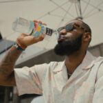LeBron James Instagram - Always staying hydrated with @lifewtr 😎👑💧