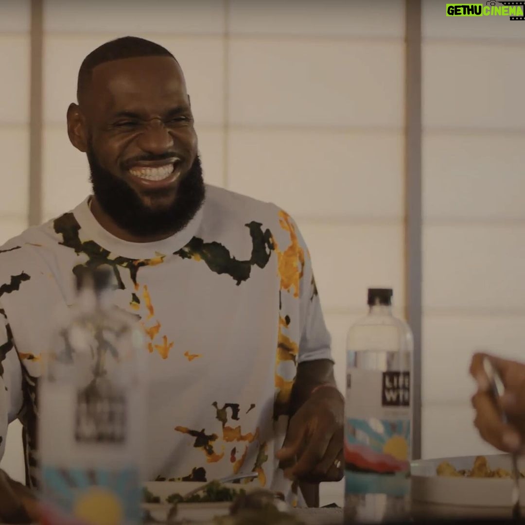 LeBron James Instagram - No table is complete without @lifewtr ππ§π Happy Holidays ππΎππΎ