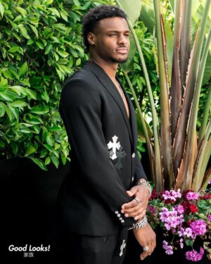 LeBron James Instagram - TOUGH🔥🔥🔥🔥🔥🔥🔥🔥🔥Chrome Hearts Big Steppa VIBEZ!!! #Prom2023 #HandsomeYoungMan @bronny. P.S. The best Prom outfit of ALL-TIME!! Insane!!!